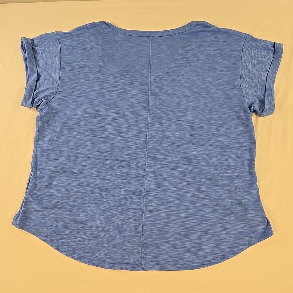 L.L. Bean Women's Streamside T-Shirt XL Petite Blue Moisture Wicking Outdoor Gym - Picture 10 of 11